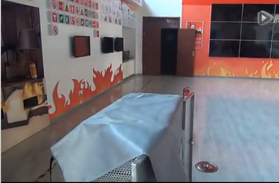  燃氣火災滅火毯滅火演練裝置演示場景