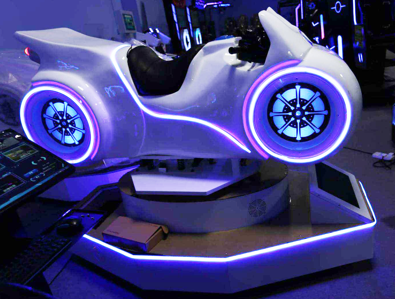 交通體驗館模擬摩托車